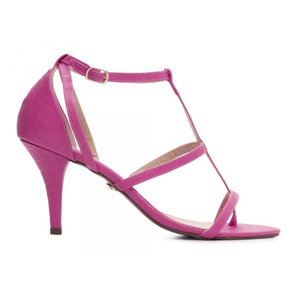 Sandália Salto Fino Alto Pink - Imagem 5