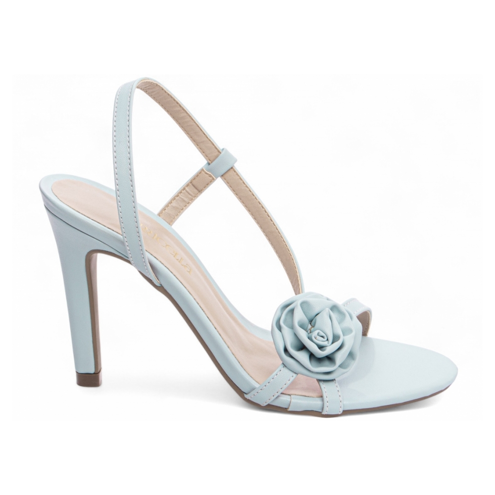 Sandália  Azul com Flor