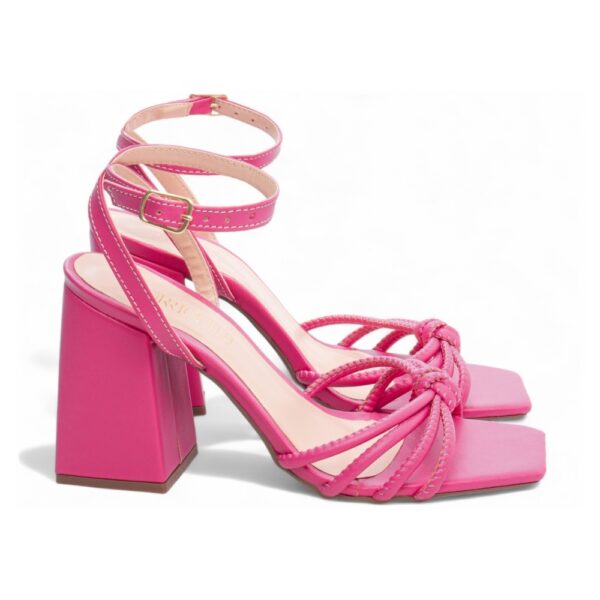 Sandália Pink Salto Grosso - Imagem 4