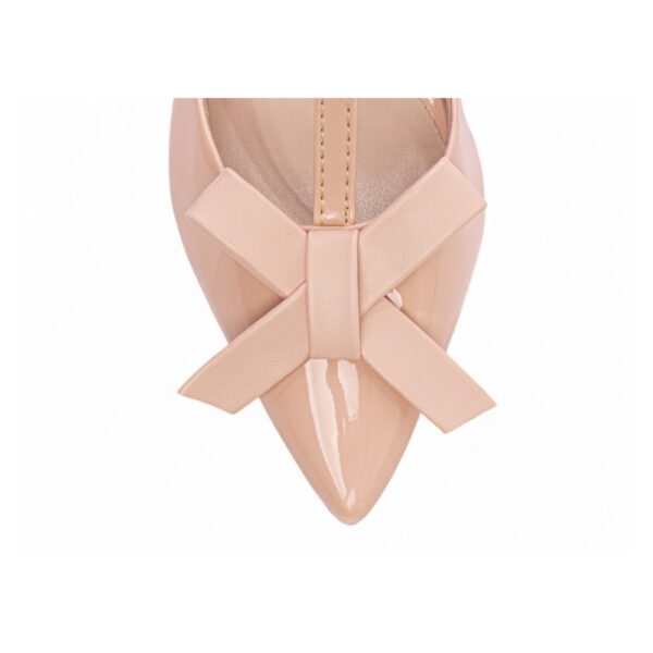 Sapato Scarpin Verniz Rosa com Laço - Imagem 6