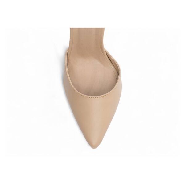 Scarpin Bege Manta Strass - Imagem 6