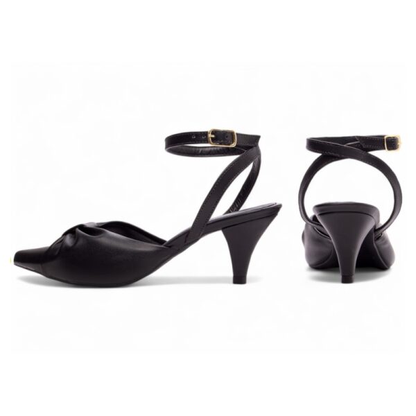 Scarpin Preto Salto Fino 6 cm - Imagem 2