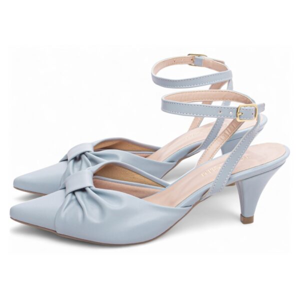 Scarpin Azul Salto Fino 6 cm - Imagem 3