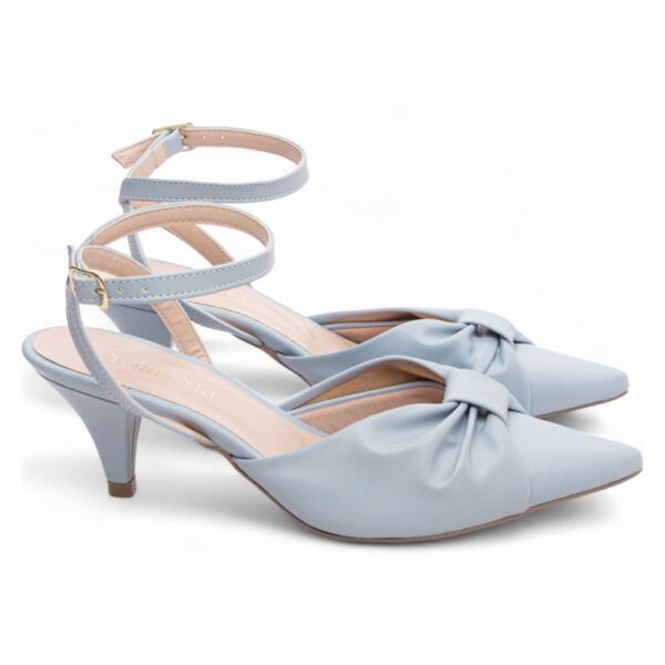 Scarpin Azul Salto Fino 6 cm - Imagem 4