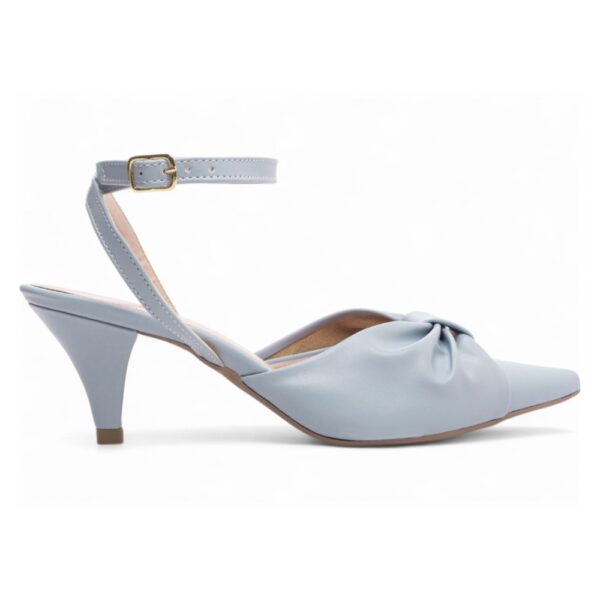 Scarpin Azul Salto Fino 6 cm - Imagem 5