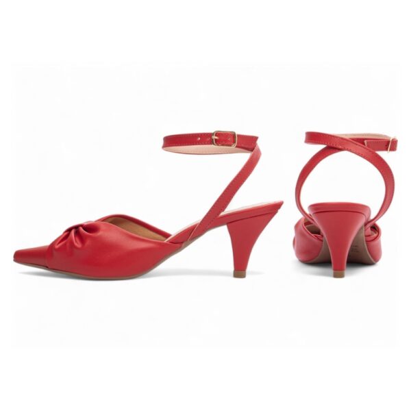 Scarpin Vermelho Salto Fino 6 cm - Imagem 2