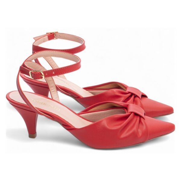 Scarpin Vermelho Salto Fino 6 cm - Imagem 4