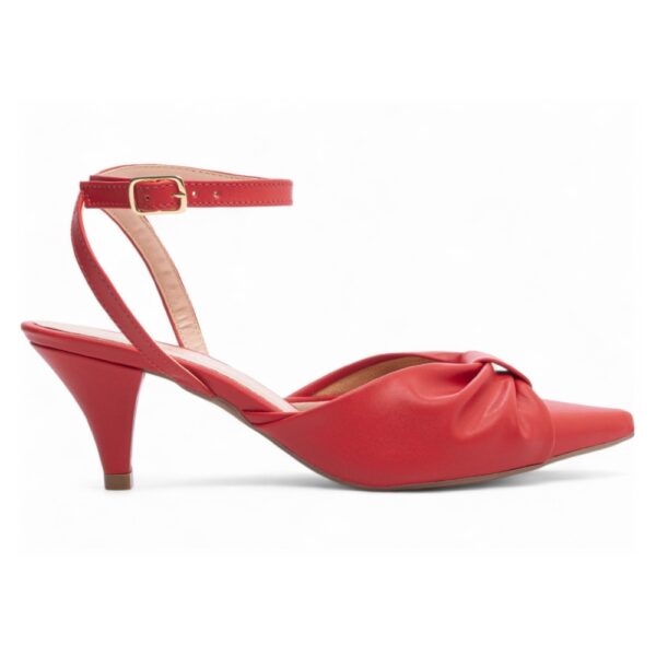 Scarpin Vermelho Salto Fino 6 cm - Imagem 5