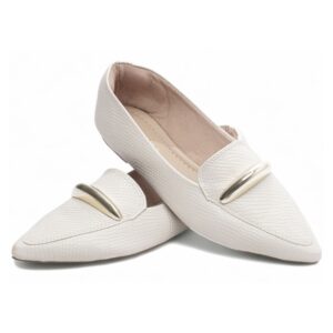 Sapatilha Mocassim Off White Bico Fino