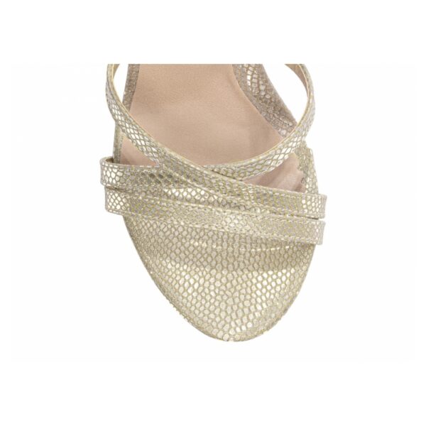 Sandália  Croco Metalizado Ouro Light - Imagem 6